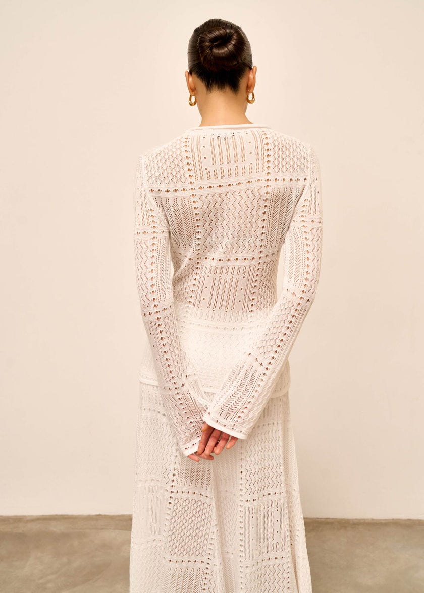 SELINE crochet set, milk