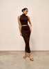 CLARE skirt, chocolate