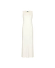 NARINA round-neck cashmere-blend dress, ivory
