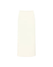 NARINA fluid knit skirt, ivory