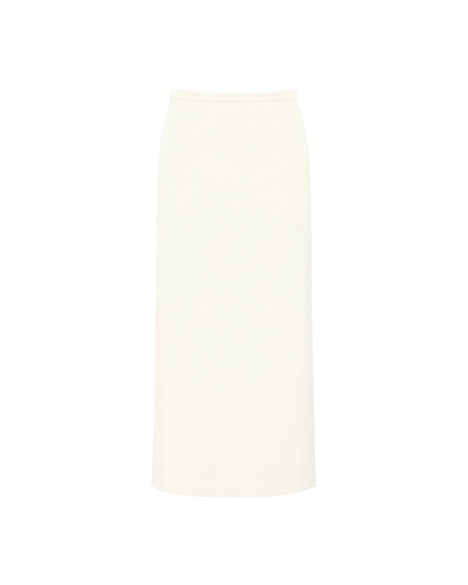 NARINA fluid knit skirt, ivory