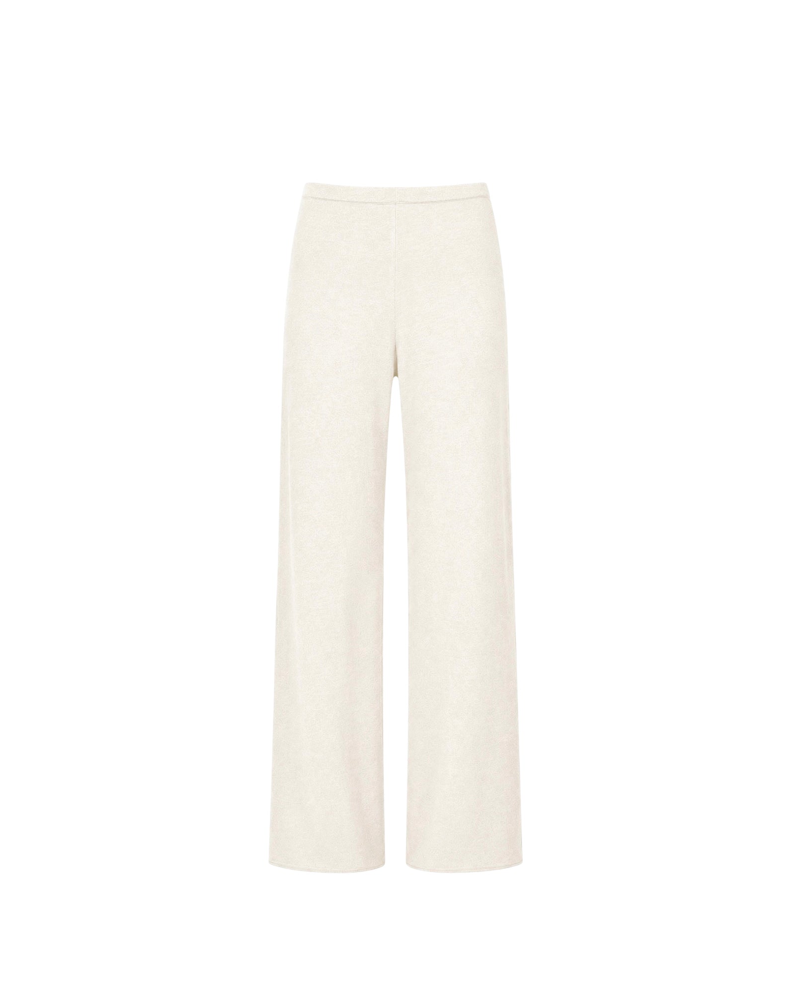 NARINA fluid knit pants, ivory