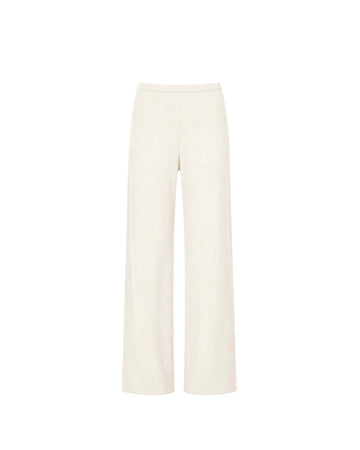 NARINA fluid knit pants, ivory