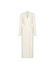 NARINA belted maxi cardigan, ivory