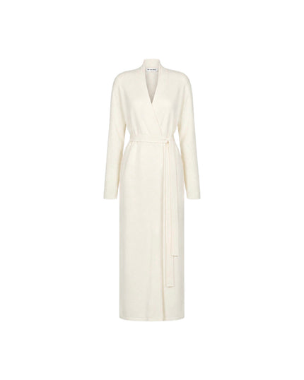 NARINA belted maxi cardigan, ivory