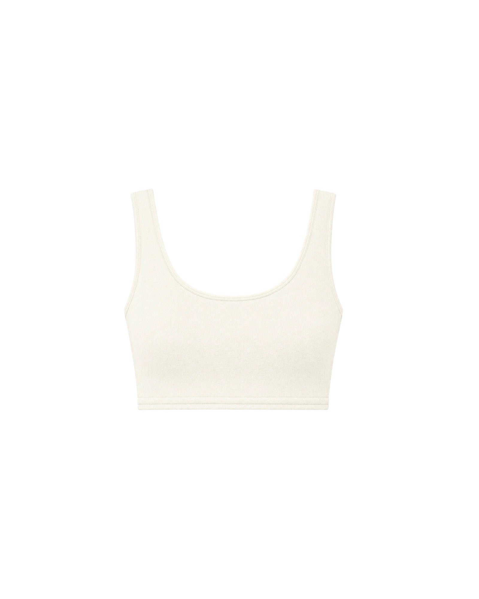 NARINA thin-strap crop top, ivory
