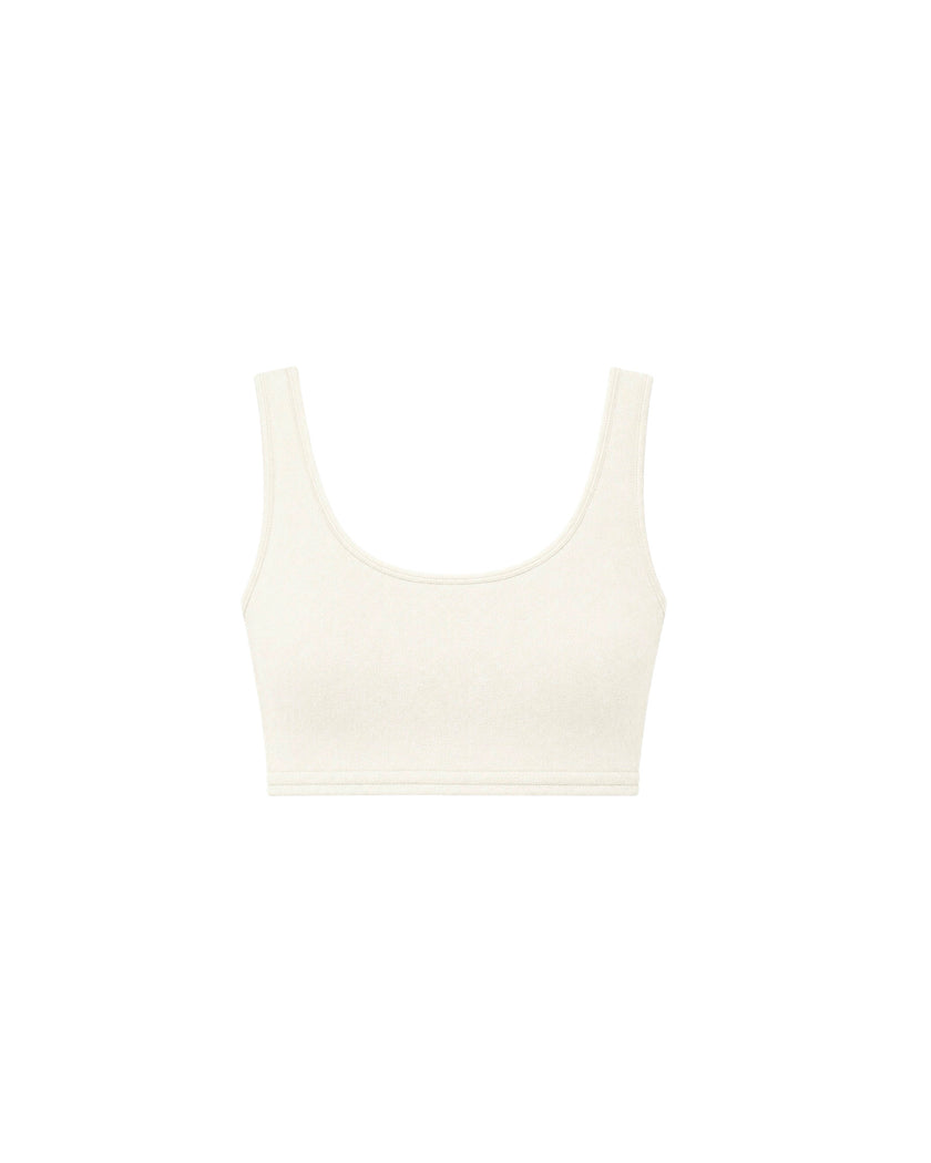 NARINA thin-strap crop top, ivory