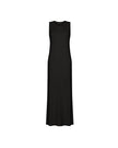 NARINA round-neck cashmere-blend dress, black