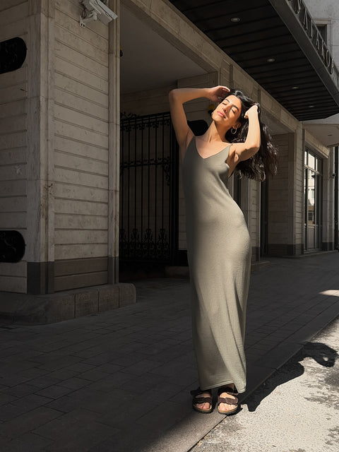NARINA dress, khaki