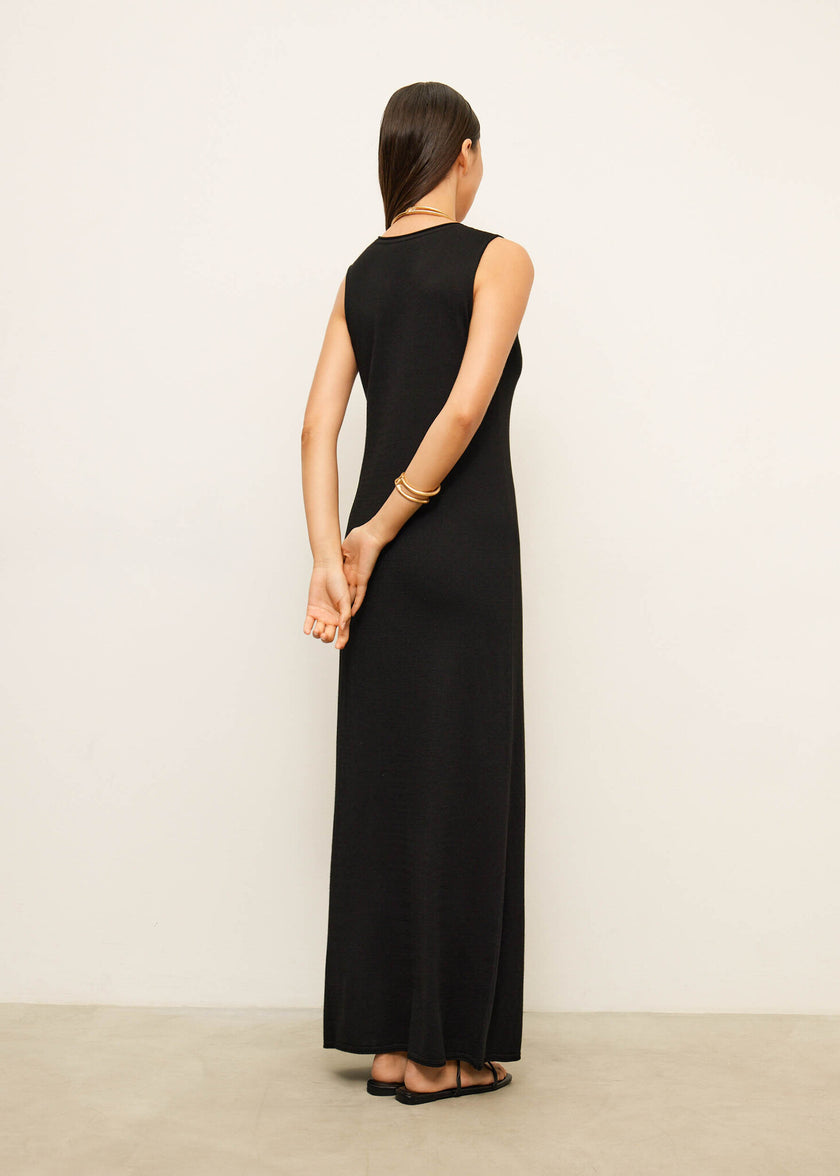 NARINA round neck dress, black