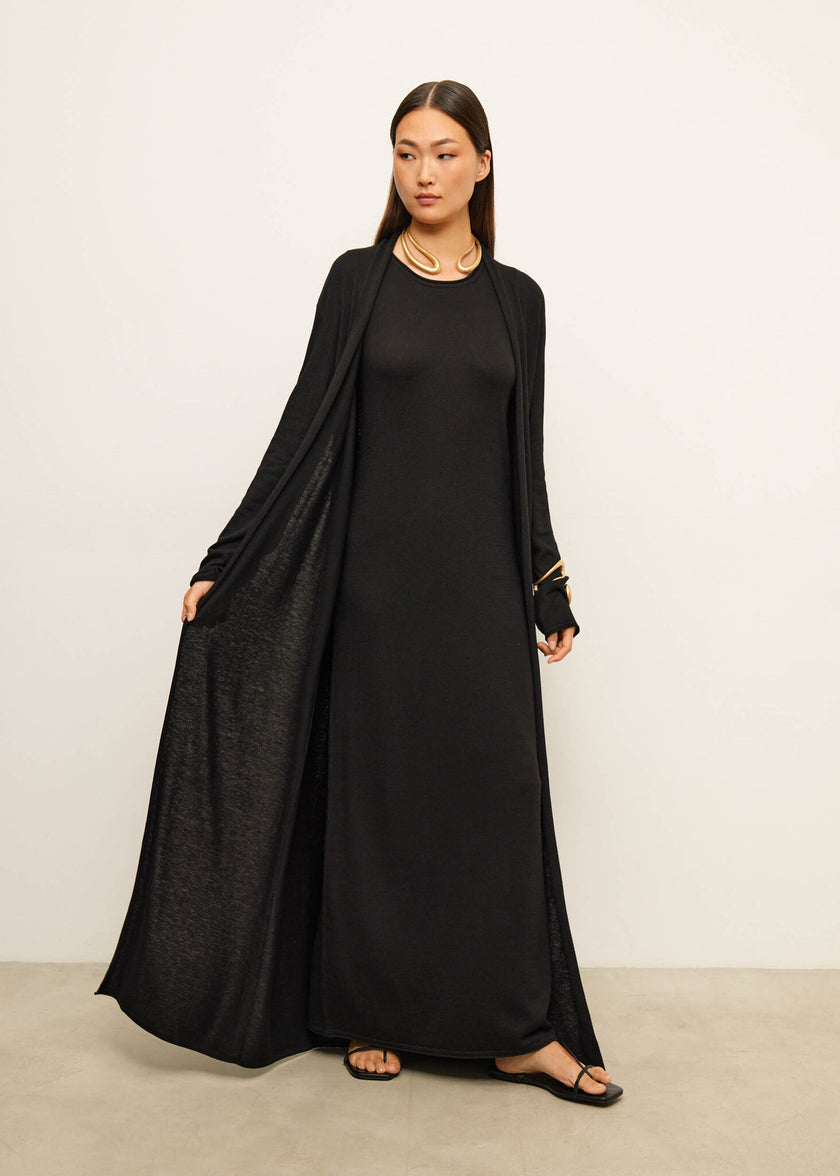 NARINA round neck dress, black