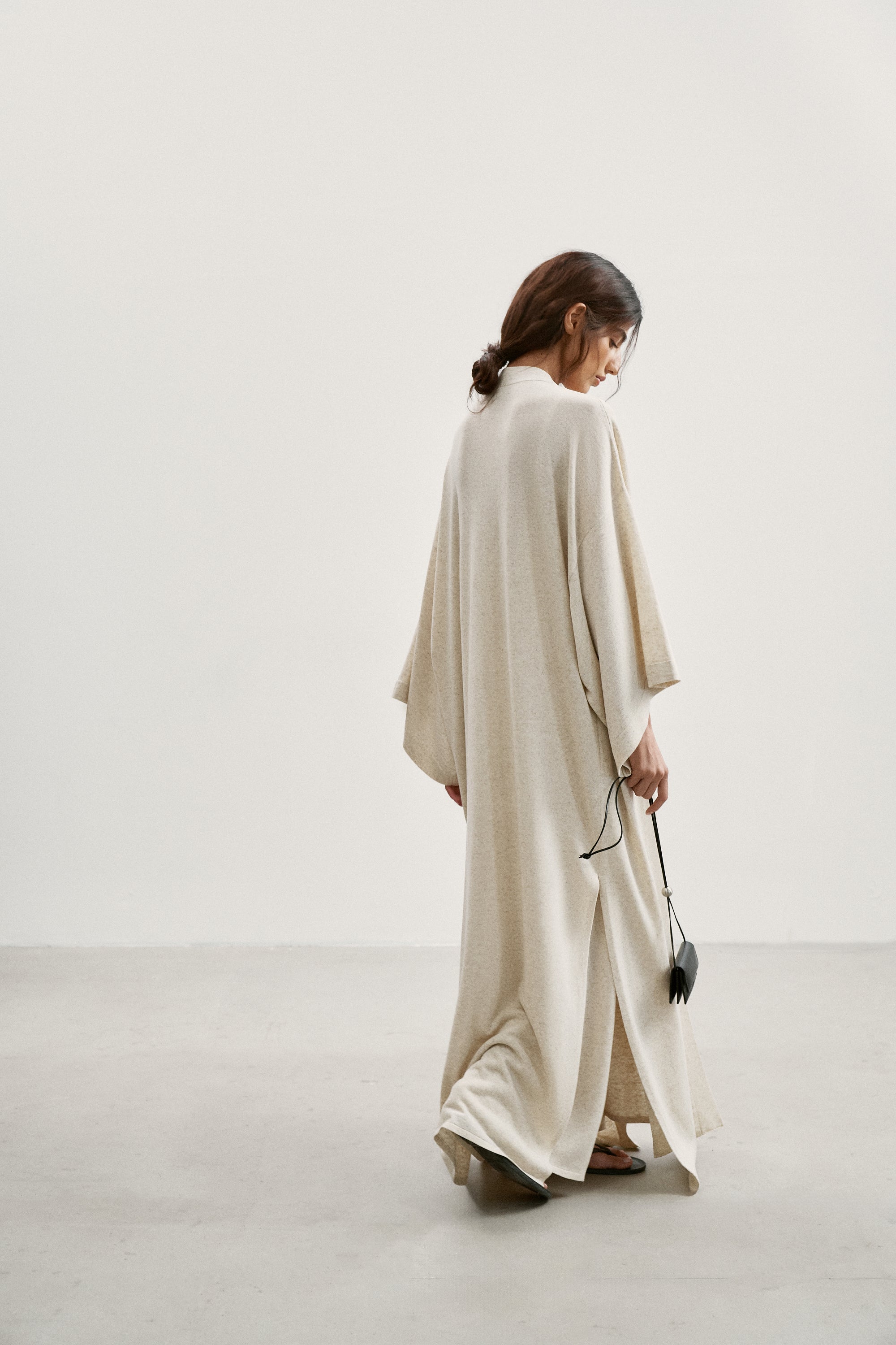 VICTORIA kimono cardigan, light beige