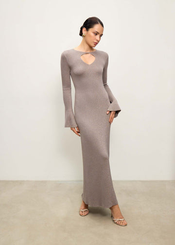 EMBER keyhole dress, mocha