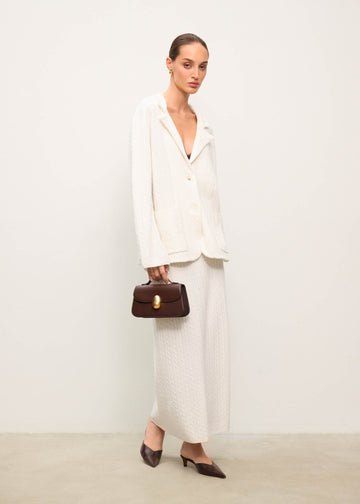 RIVERA merino wool jacket, milk