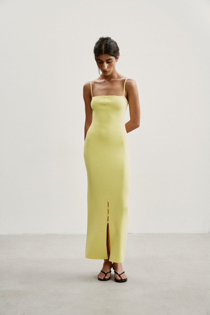ANORA dress, lemon