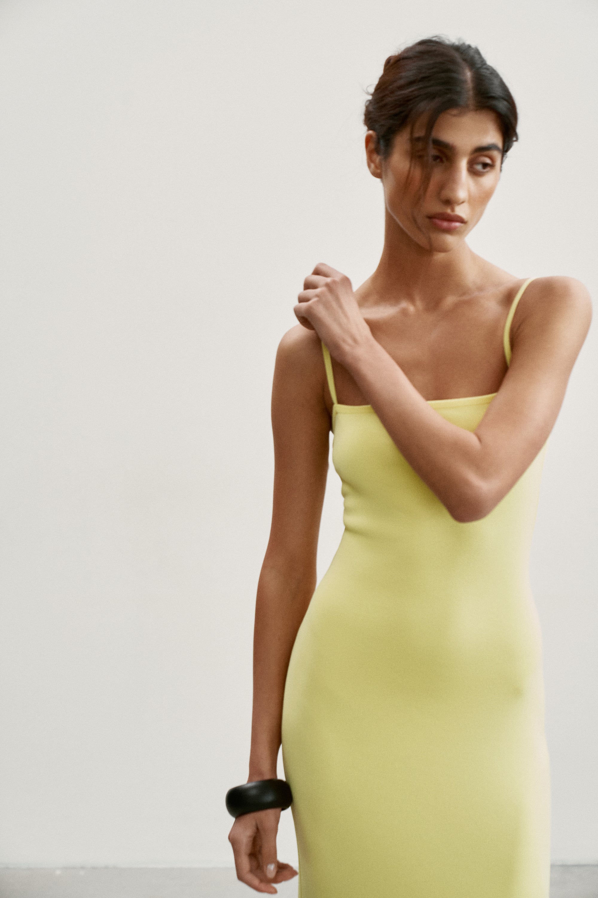 ANORA dress, lemon