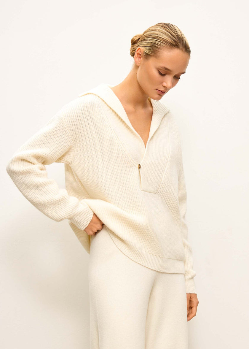 TATUM clusp jumper, milk