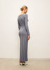 ERIKA dress with long sleeves, graphite