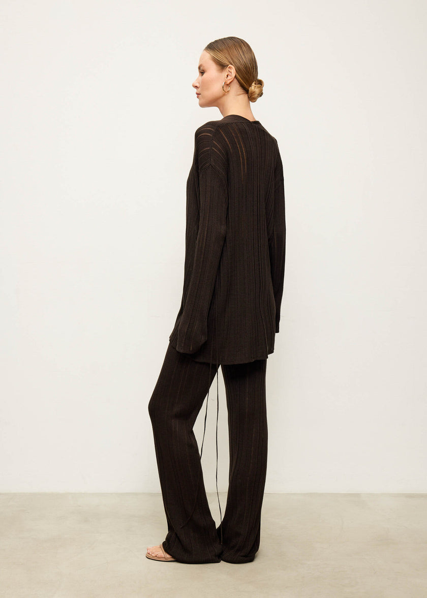 BALI cardigan, chocolate