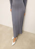 ERIKA dress with long sleeves, graphite