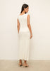 ENIGMA slit skirt, ivory