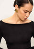 ERIKA dress with long sleeves, black