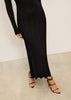 ERIKA dress with long sleeves, black