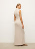 TATUM buttoned skirt, pearl