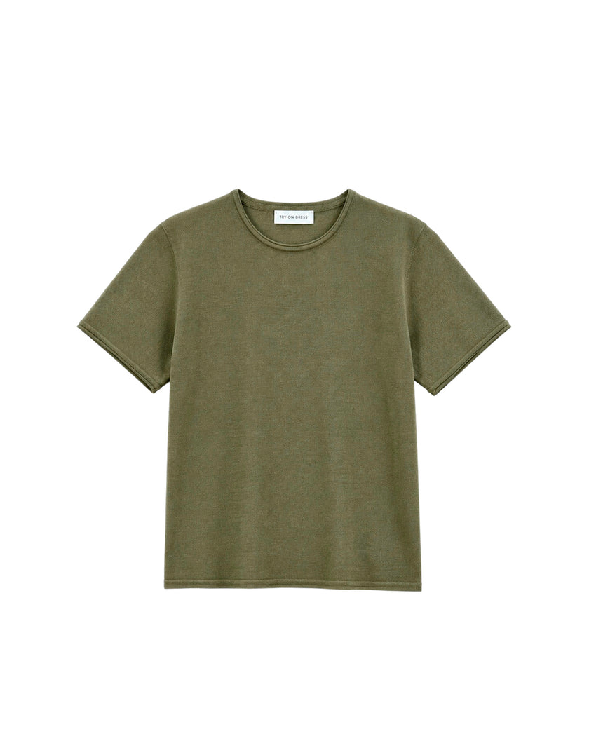 NARINA relaxed fit jumper, khaki