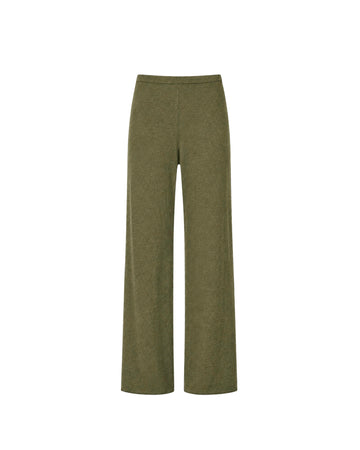 NARINA fluid knit pants, khaki