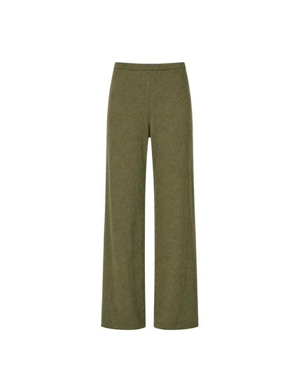 NARINA fluid knit pants, khaki