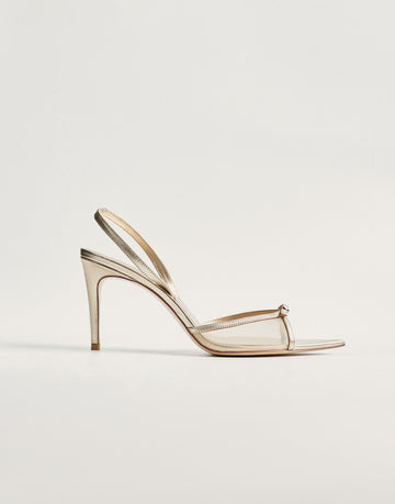 RIMMA mesh heeled sandals, gold