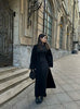 AMARA knitted coat, black