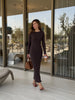 PETRA long sleeve dress, ardesia