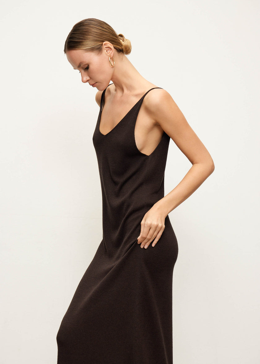 NARINA dress, dark chocolate