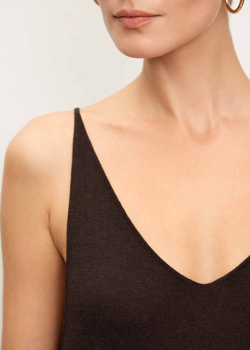 NARINA dress, dark chocolate