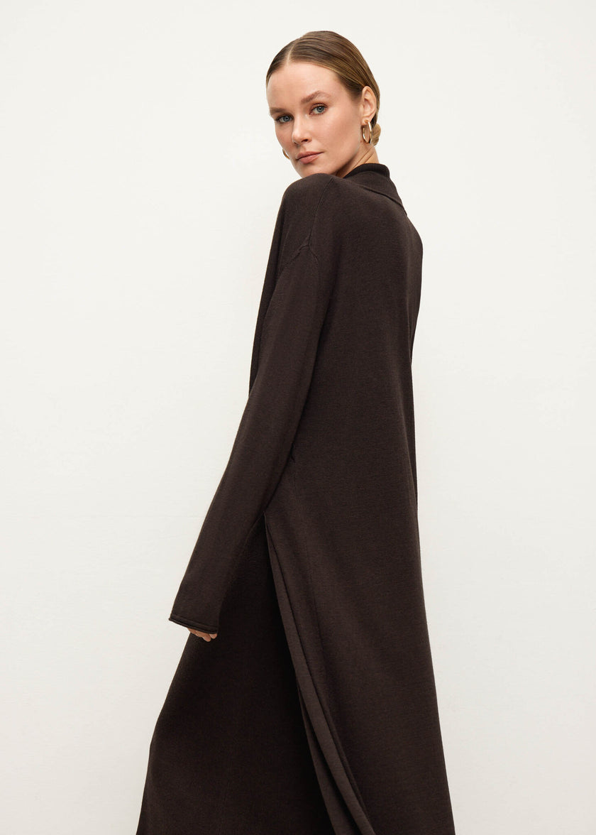 NARINA cardigan, dark chocolate