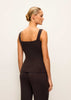 SORAYA top, dark chocolate