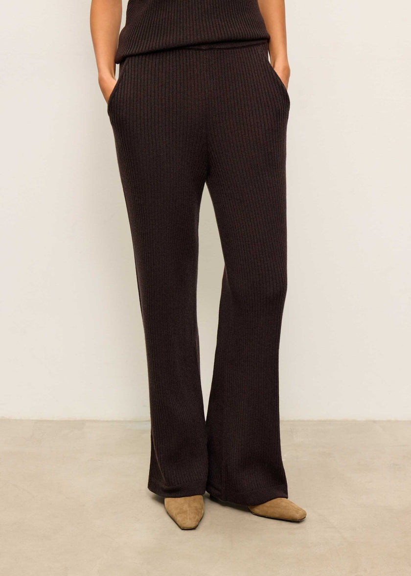 SORAYA pants, dark chocolate
