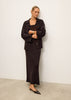 SORAYA cardigan, dark chocolate
