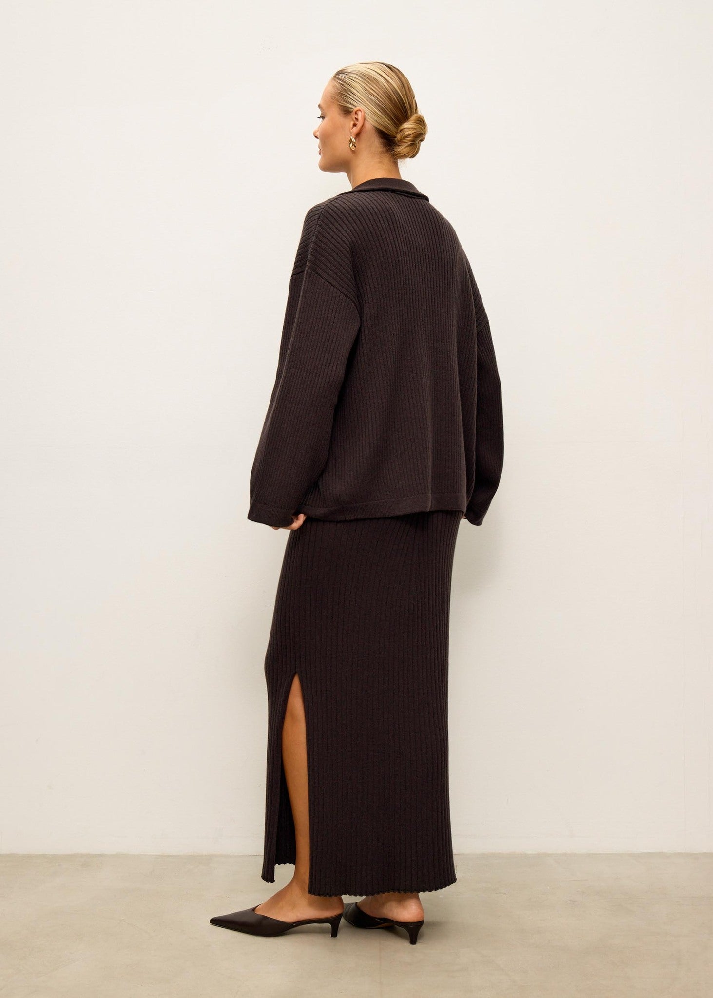 SORAYA cardigan, dark chocolate