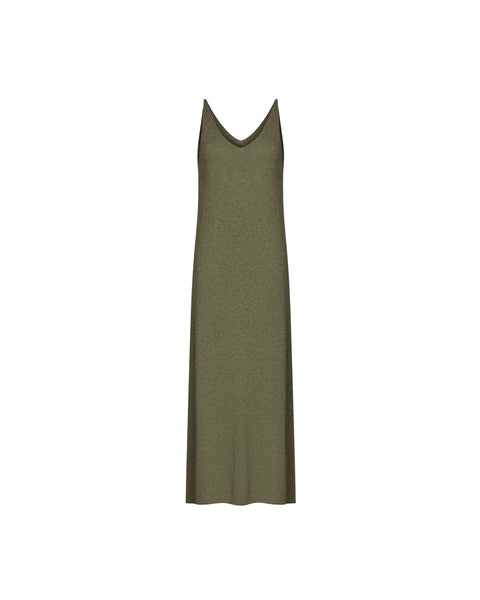 NARINA cashmere-blend dress, khaki