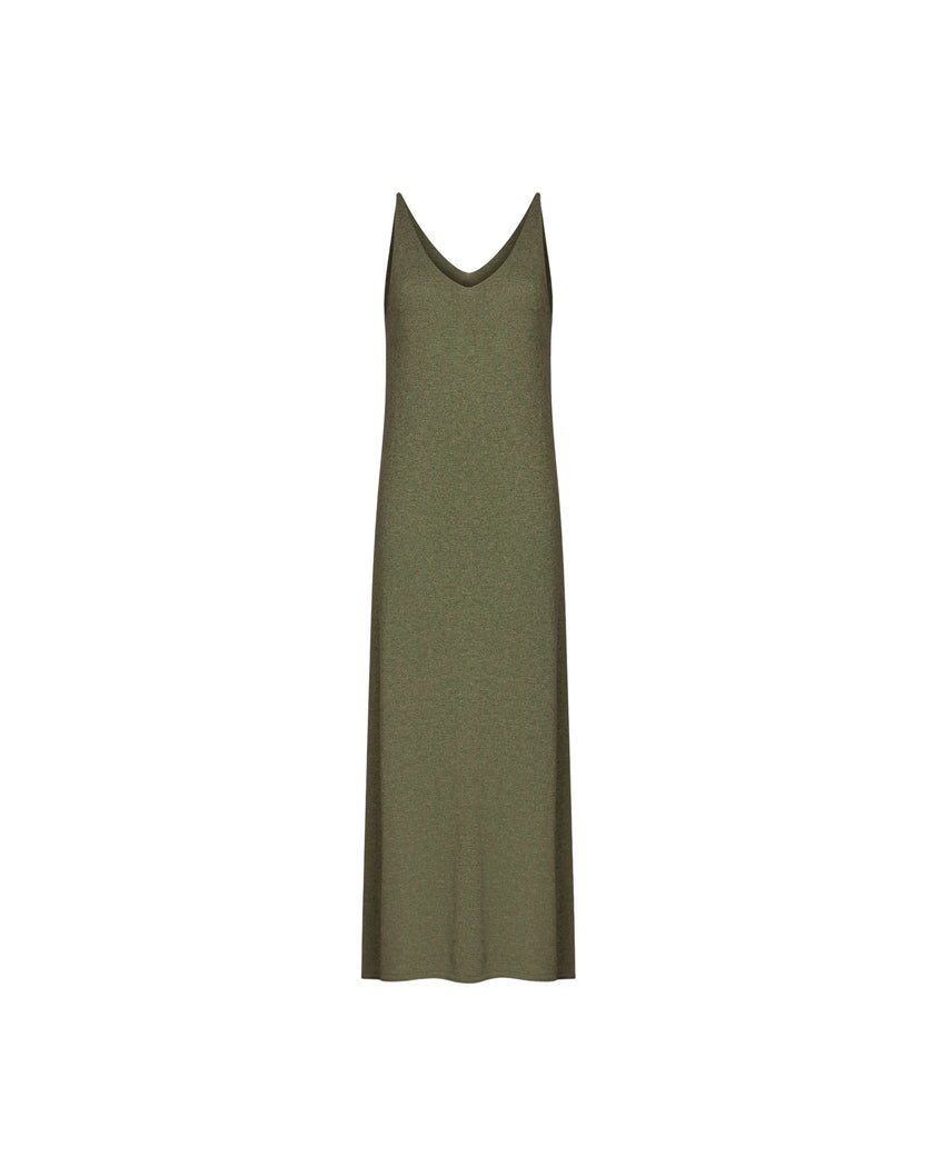NARINA cashmere-blend dress, khaki