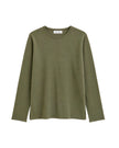 NARINA basic long sleeve top, khaki