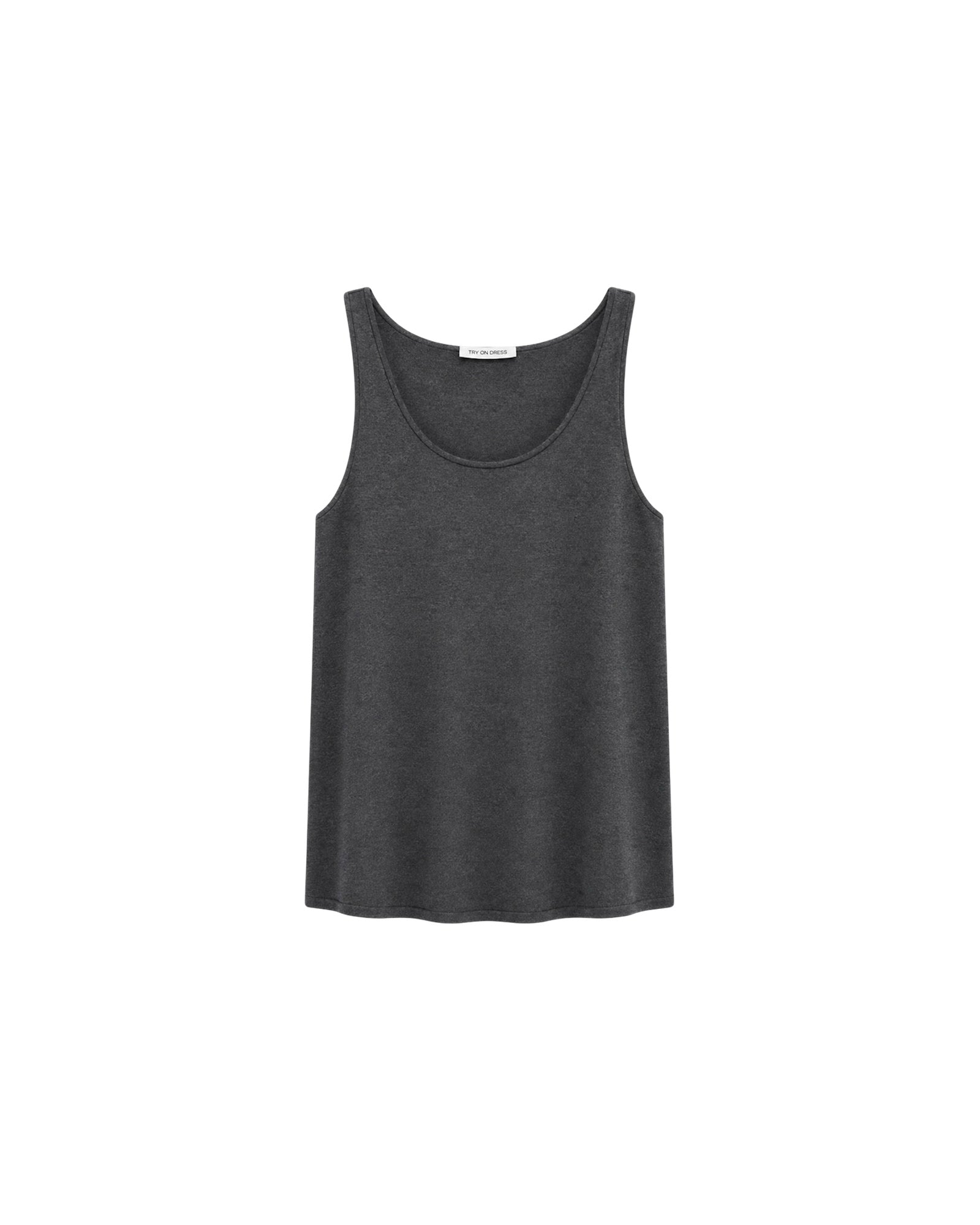 NARINA basic top, gray melange