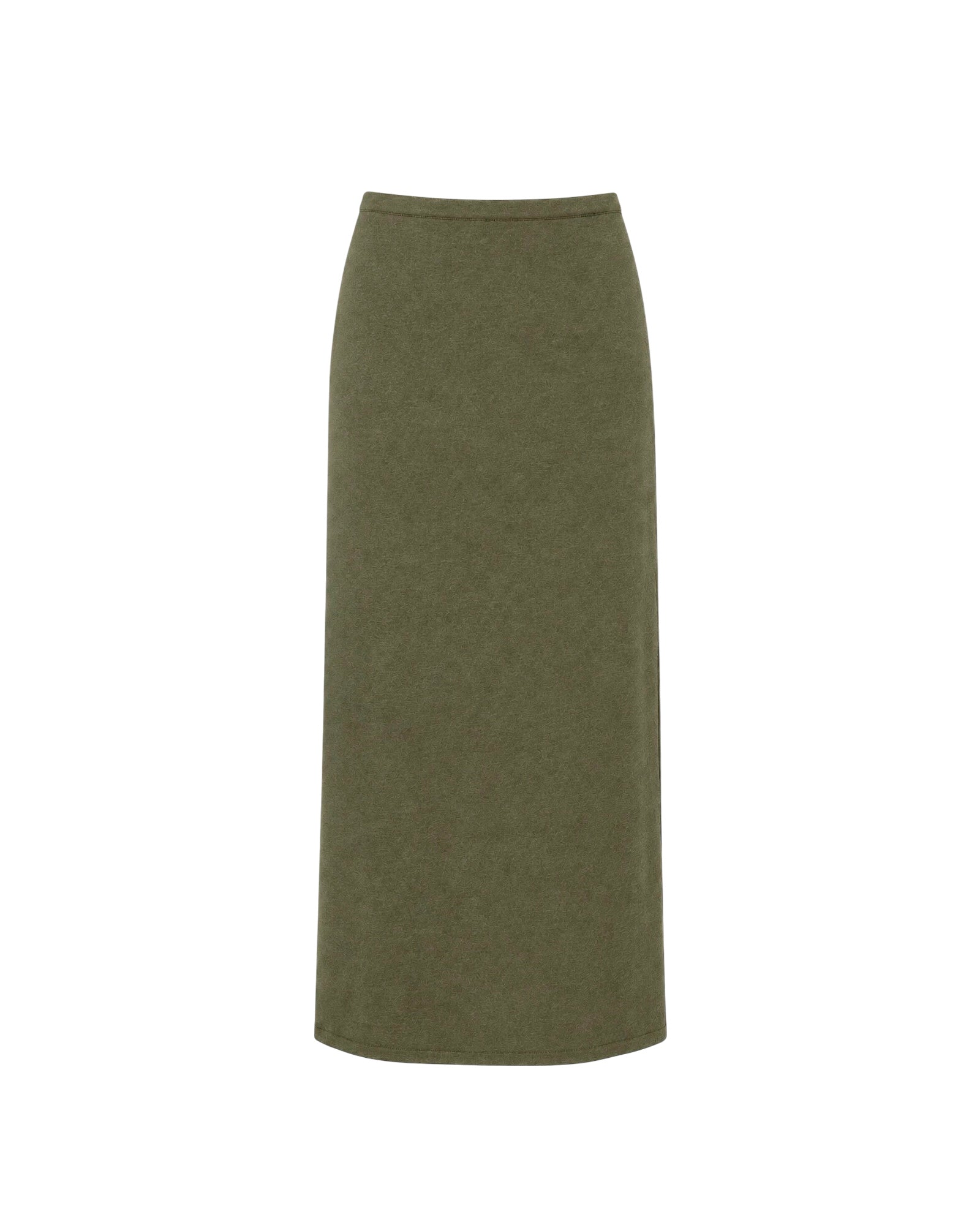 NARINA fluid knit skirt, khaki