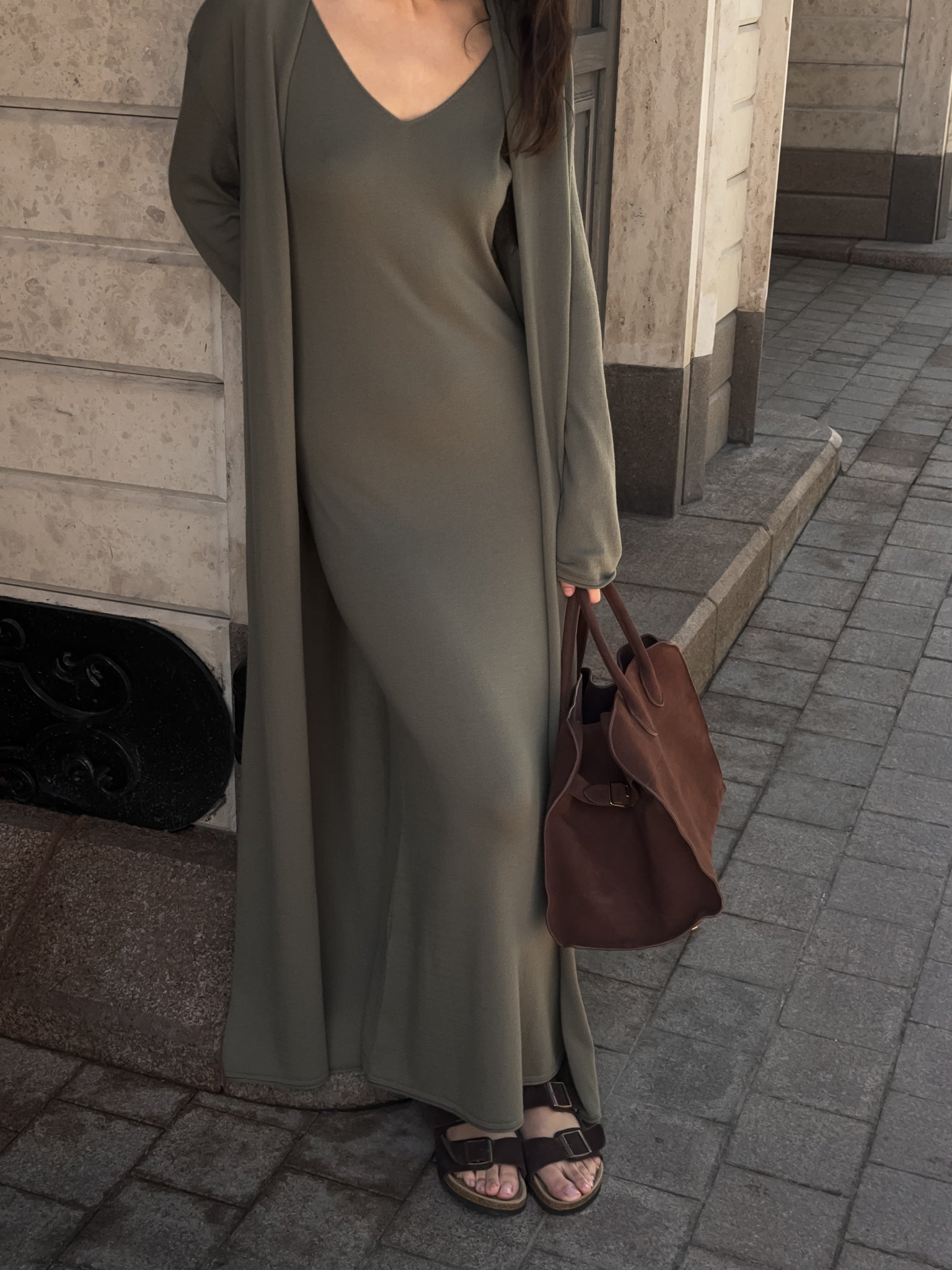 NARINA cardigan, khaki