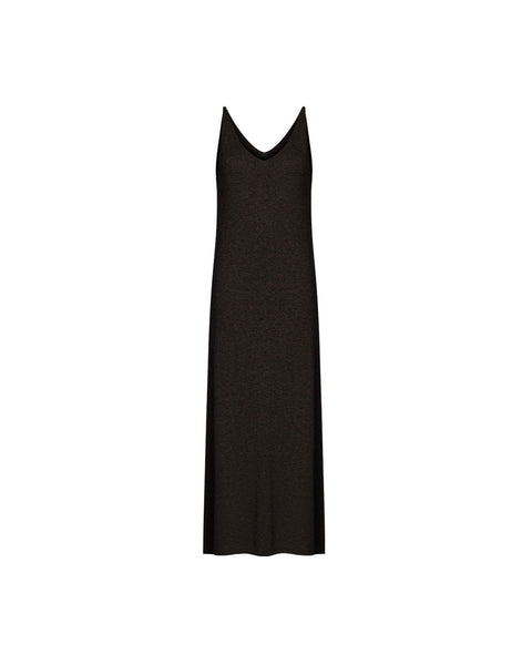 NARINA cashmere-blend dress, dark chocolate