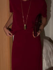 ALINA jumper, burgundy