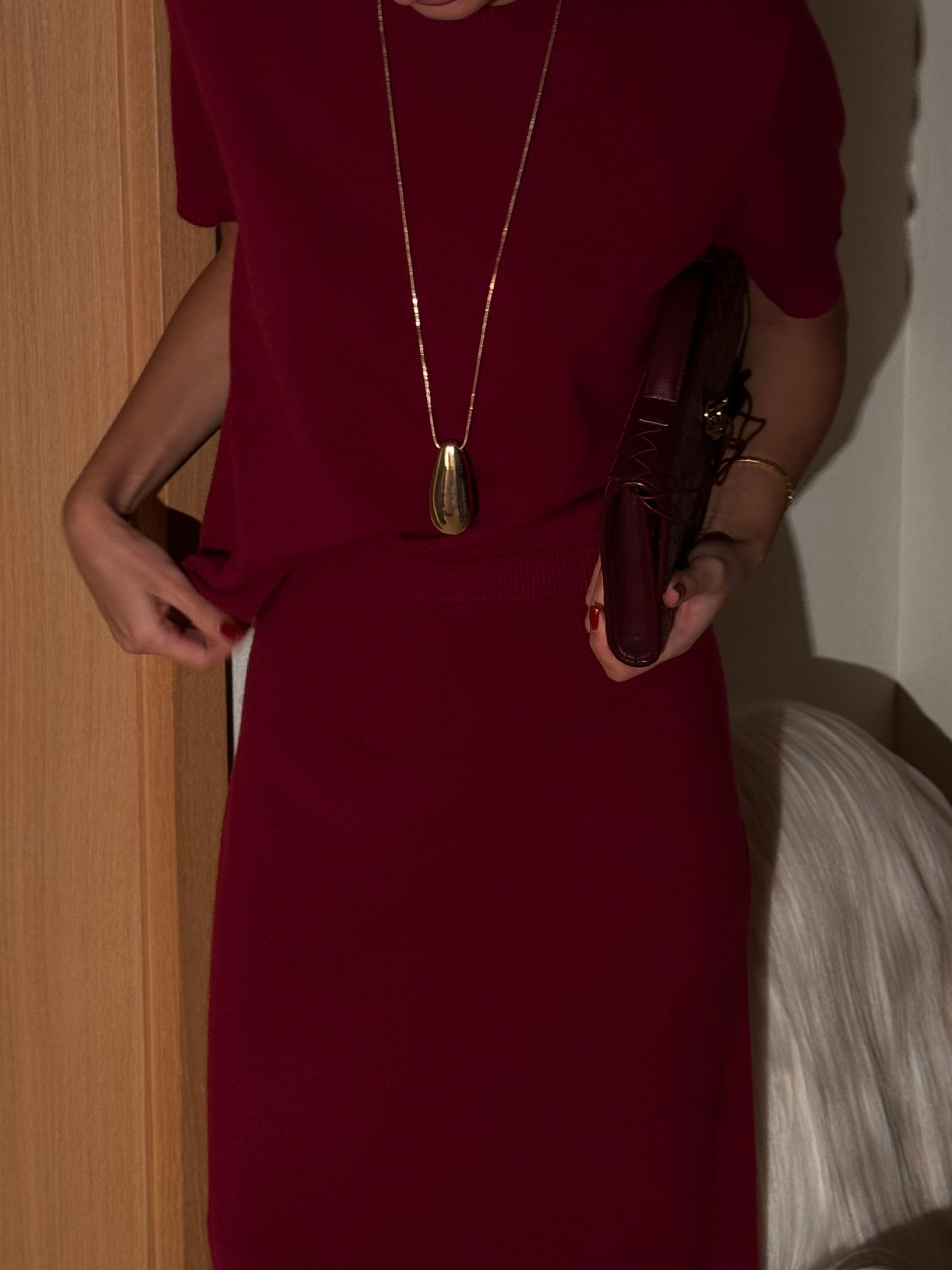 ALINA jumper, burgundy